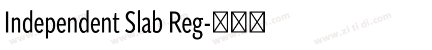 Independent Slab Reg字体转换